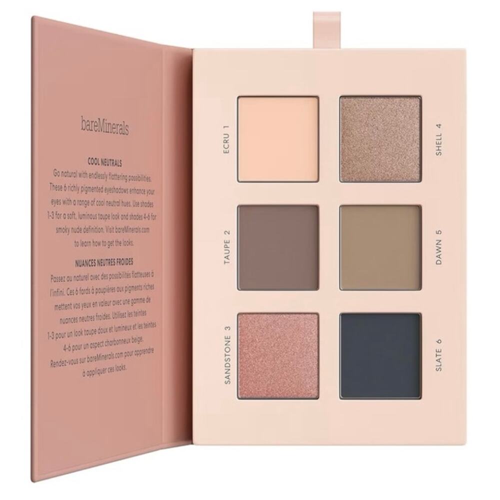 bareMinerals Mineralist Eyeshadow Palette Six Shades Vegan Ultranatural